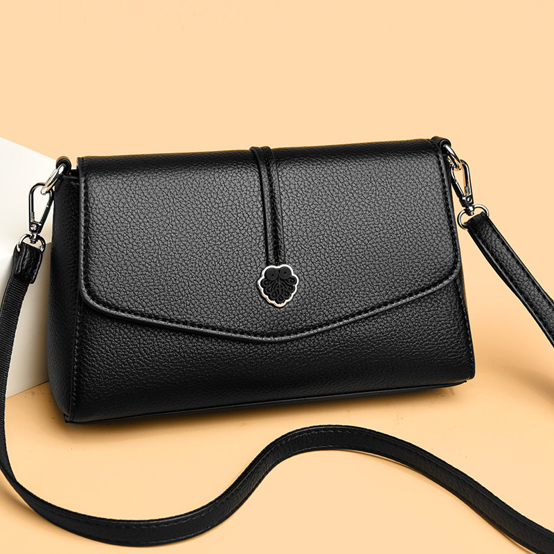 骞诺贝儿小方包女2025新款英伦风翻盖单肩斜挎包中年妈妈包