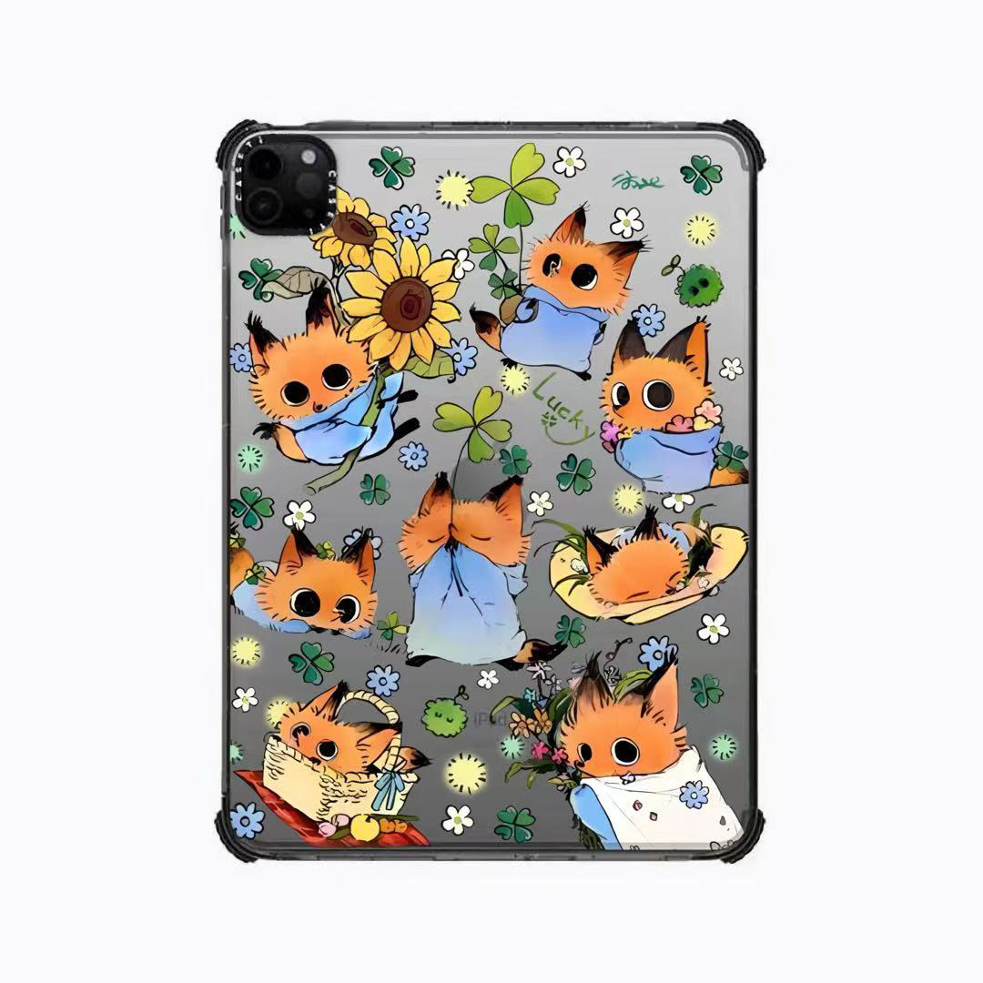 CASETi联名一点小柿狐狸满屏适用苹果iPad Pro11寸平板电脑mini7/6保护套ipad10/11代防摔壳13