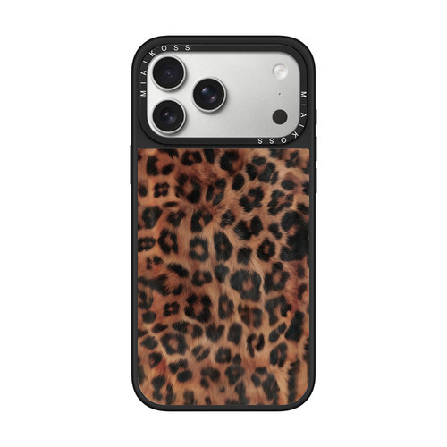 MIAIKOSS/妙吻联名新款黑斑点豹纹适用iPhone17Promax苹果16手机壳15潮牌14防摔套13个性12女11艺术家磁吸版