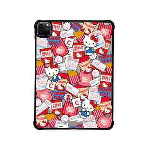 联名HelloKitty凯蒂猫50周年适用苹果iPad Pro11寸平板电脑mini7/6保护套ipad10/11代防摔壳13/12.9mini创意
