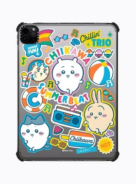 CASE联名chiikawa吉伊卡哇适用苹果iPad Pro12.9寸平板保护套2024 Air第3/4/5/6/7代11寸卡通可爱防摔壳mini