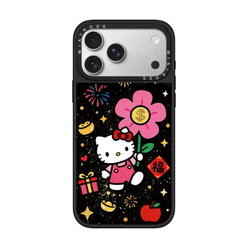 MIAIKOSS/妙吻新年有钱花凯蒂猫红色KT适用iPhone17Promax苹果16手机壳15潮牌14防摔套13个性12女11艺术磁吸
