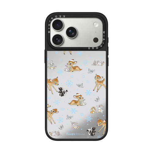 MIAIKOSS/妙吻联名镜面小鹿斑比适用iPhone17Promax苹果16手机壳15潮牌14防摔套13个性12女11艺术家磁吸版