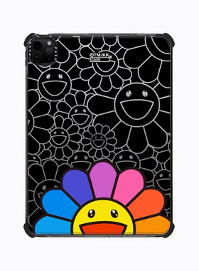 联名彩色太阳花满印适用苹果iPad Pro11寸平板电脑mini7/6保护套ipad10/11代防摔壳13/12.9mini创意精致可爱