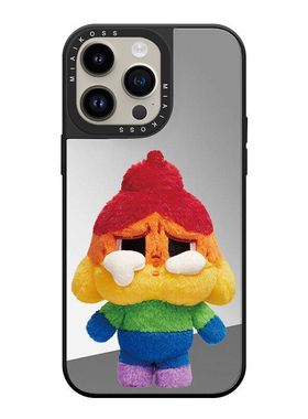 MIAIKOSS/妙吻联名泡泡玛特哭娃公仔可爱卡通适用iPhone15Promax苹果17手机壳潮牌14防摔套13个性12女16艺术