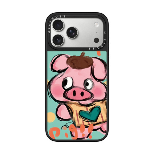MIAIKOSS/妙吻联名 Pig艺术小猪适用iPhone17Promax苹果16手机壳15潮牌14防摔套13个性12女11艺术家磁吸版