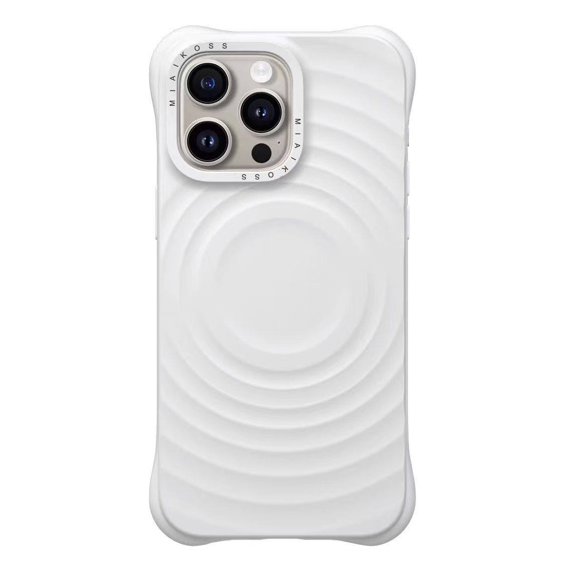 CASE明星同款白色波漾壳MagSafe权志龙波浪适用iPhone16ProMax苹果14ProMax潮牌13防摔12保