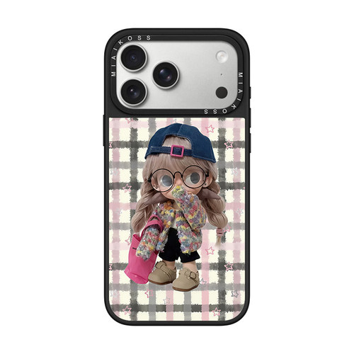 联名格纹粉包嘎子姐百变适用iPhone17Promax苹果16手机壳15潮牌14防摔套13个性12女11艺术家磁吸精致卡通可爱