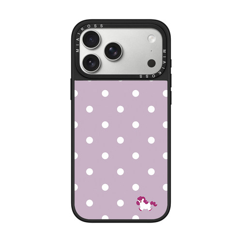 MIAIKOSS/妙吻联名小马紫底白色波点适用iPhone17Promax苹果16手机壳15潮牌14防摔套13个性12女11艺术磁吸版