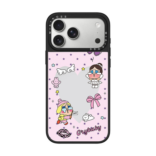 MIAIKOSS/妙吻联名cry baby哭娃星星爱心镜子适用iPhone17Promax苹果16手机壳15潮牌14防摔套13个性12磁吸版