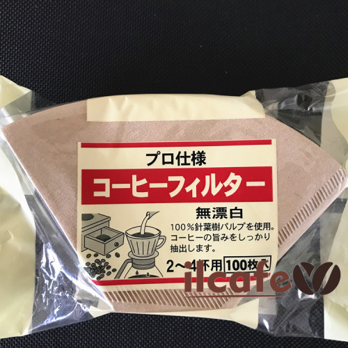 日本无漂白滴漏美式扇形咖啡滤纸