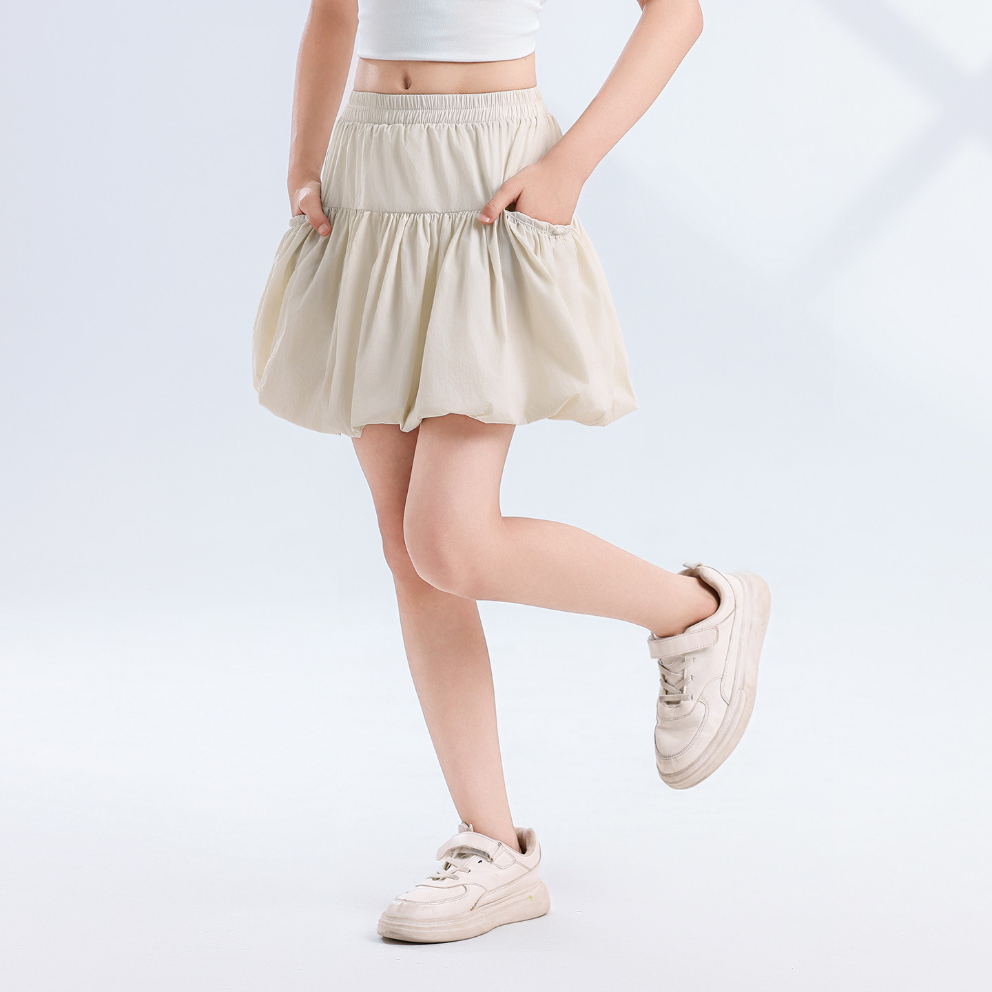 2026夏季新款女童半身裙花苞裙
