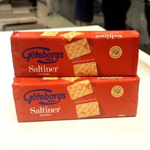 宜家哥德堡咸味饼干150克IKEA拉脱维亚进口方形酥脆小麦营养早餐