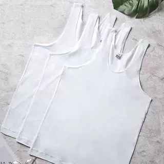 清仓背心男老头汗衫宽松夏季纯棉