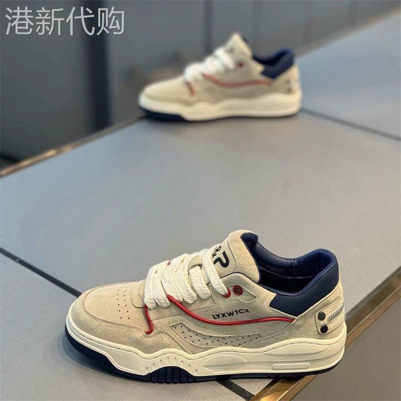 ZaSaFran!春季新款舒适系带百搭休闲板鞋软底低帮运动潮流男鞋子