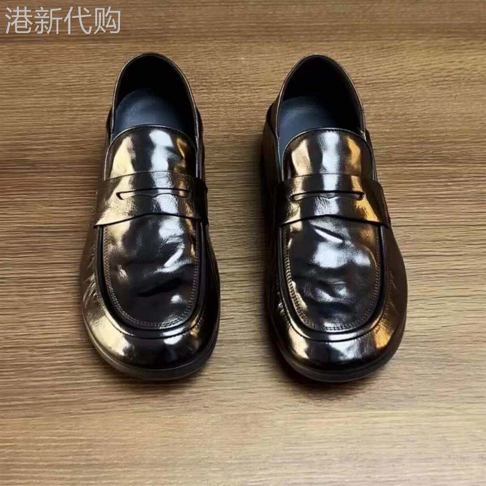 穿搭气质提升~Mysterious Gifs!商务百搭皮鞋男轻质一脚蹬乐福鞋
