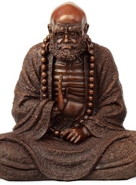 禅意风沉思达摩祖师家居客厅佛像