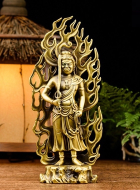 全铜不动明王摆件工艺品