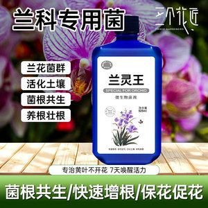 兰灵王专用营养液保花促花菌根共生蝴蝶兰君子兰肥料浓缩微生物菌