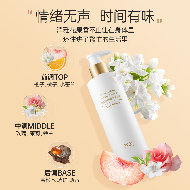 芃芮烟酰胺焕采身体乳精华滋润不粘腻持久留香水润身体霜女伊的家