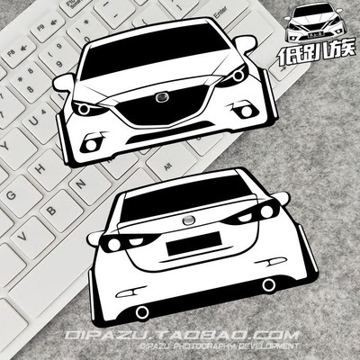 马自达昂克趴族iacro汽车贴纸
