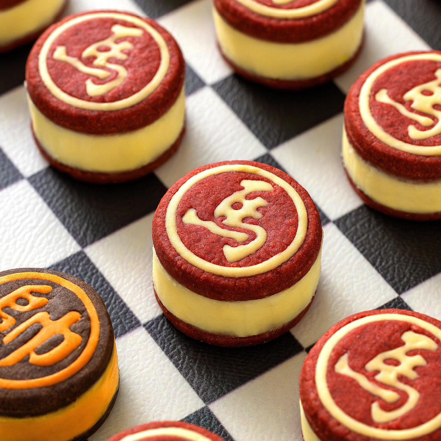 网红象棋造型月饼小蛋糕饼干模具月饼花模手工食品级烘焙甜品磨具