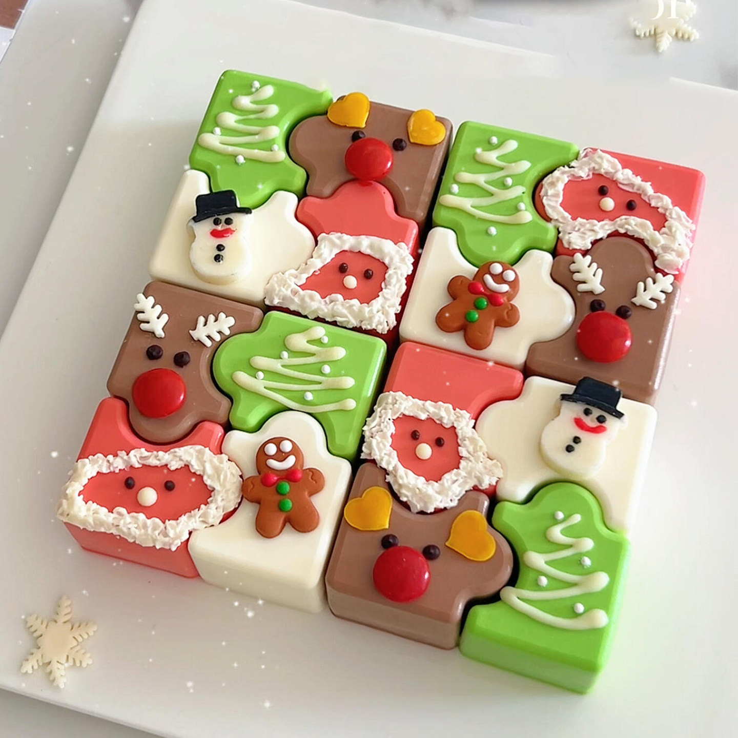 方形拼图慕斯硅胶模具巧克力冰淇淋布丁圣诞法式甜品蛋糕烘焙磨具,厨房/烹饪用具,烘焙模具,淘宝优惠券,粉丝福利购,淘宝优惠卷