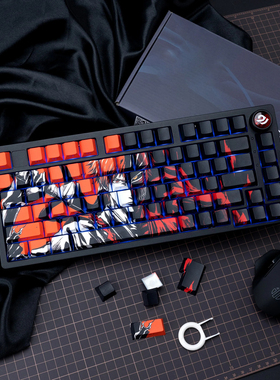 PBT热升华侧刻透光原厂键帽黑崎一护wooting60he 美加狮 ATK68