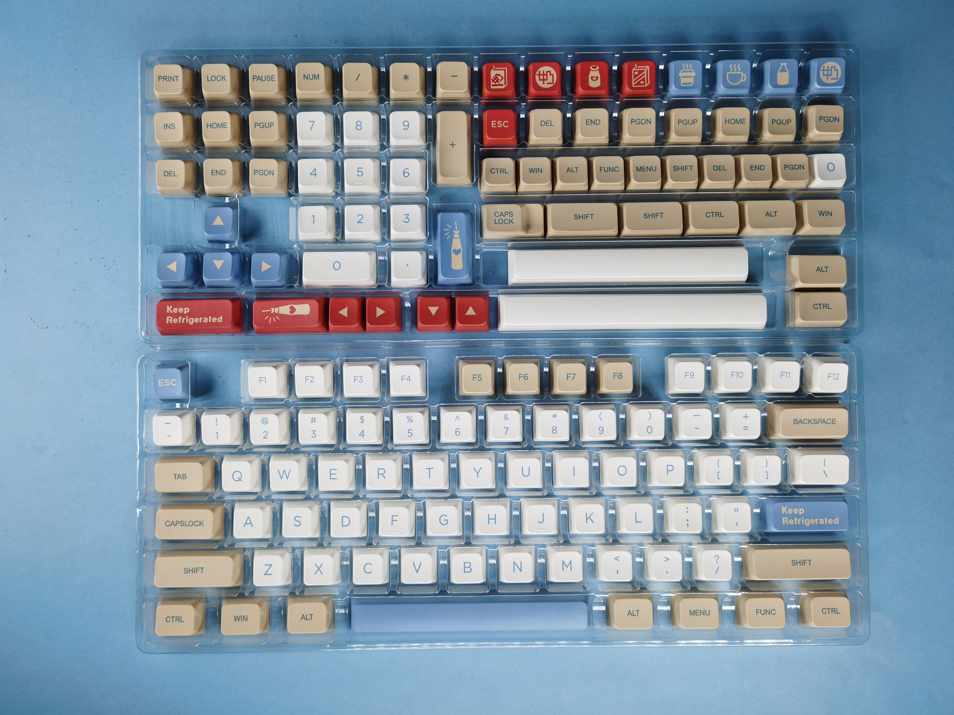 DNDKB MECHANICAL KEYBOARD SUBLIMATION PBT KEYCAP XDA DSA ORIGINAL MDA SOY MILK KEYCAP