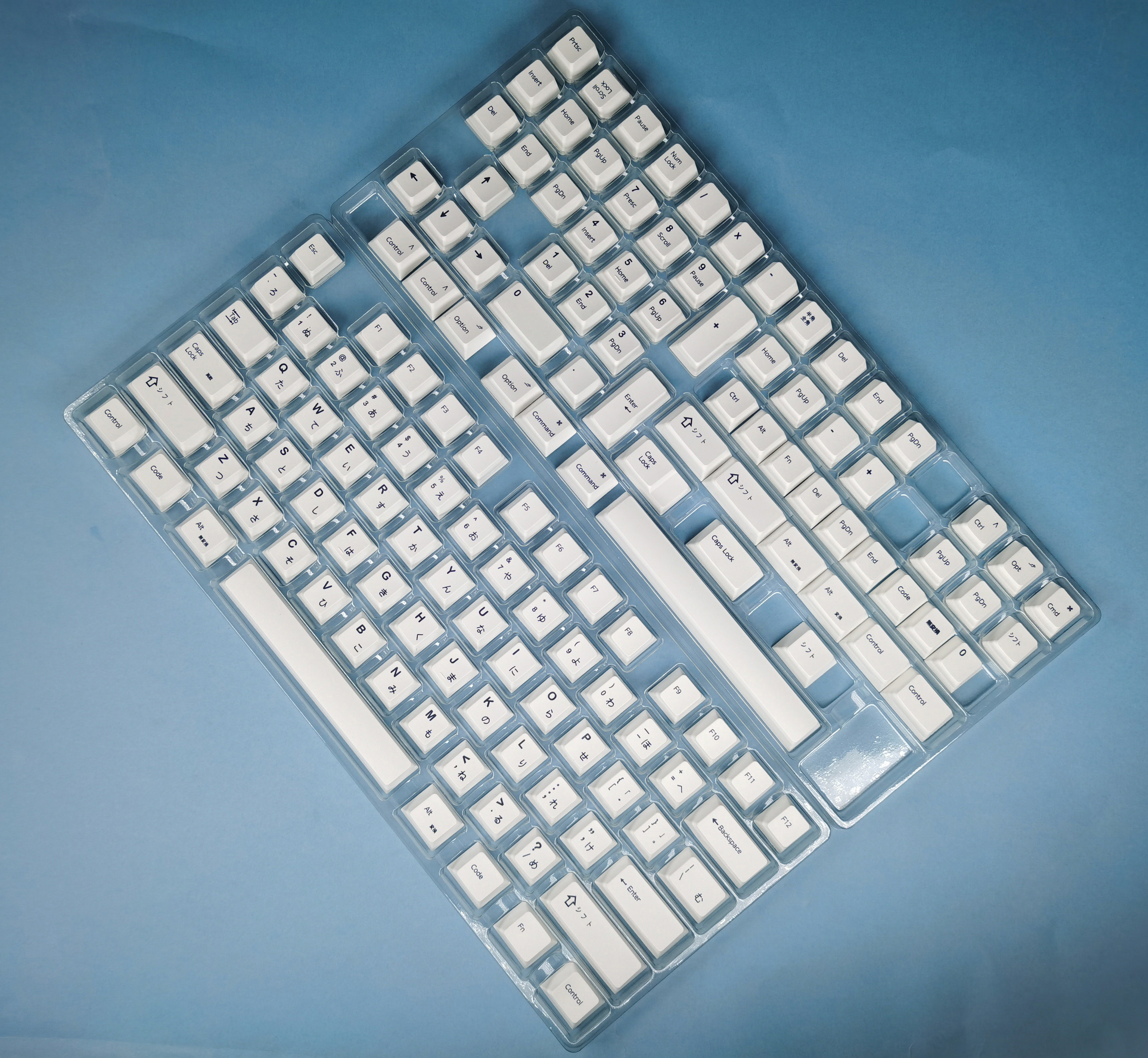DNDKB MECHANICAL KEYBOARD SUBLIMATION PBT KEYCAP MDA DSA XDA ORIGINAL MINIMALIST WHITE KEYCAP