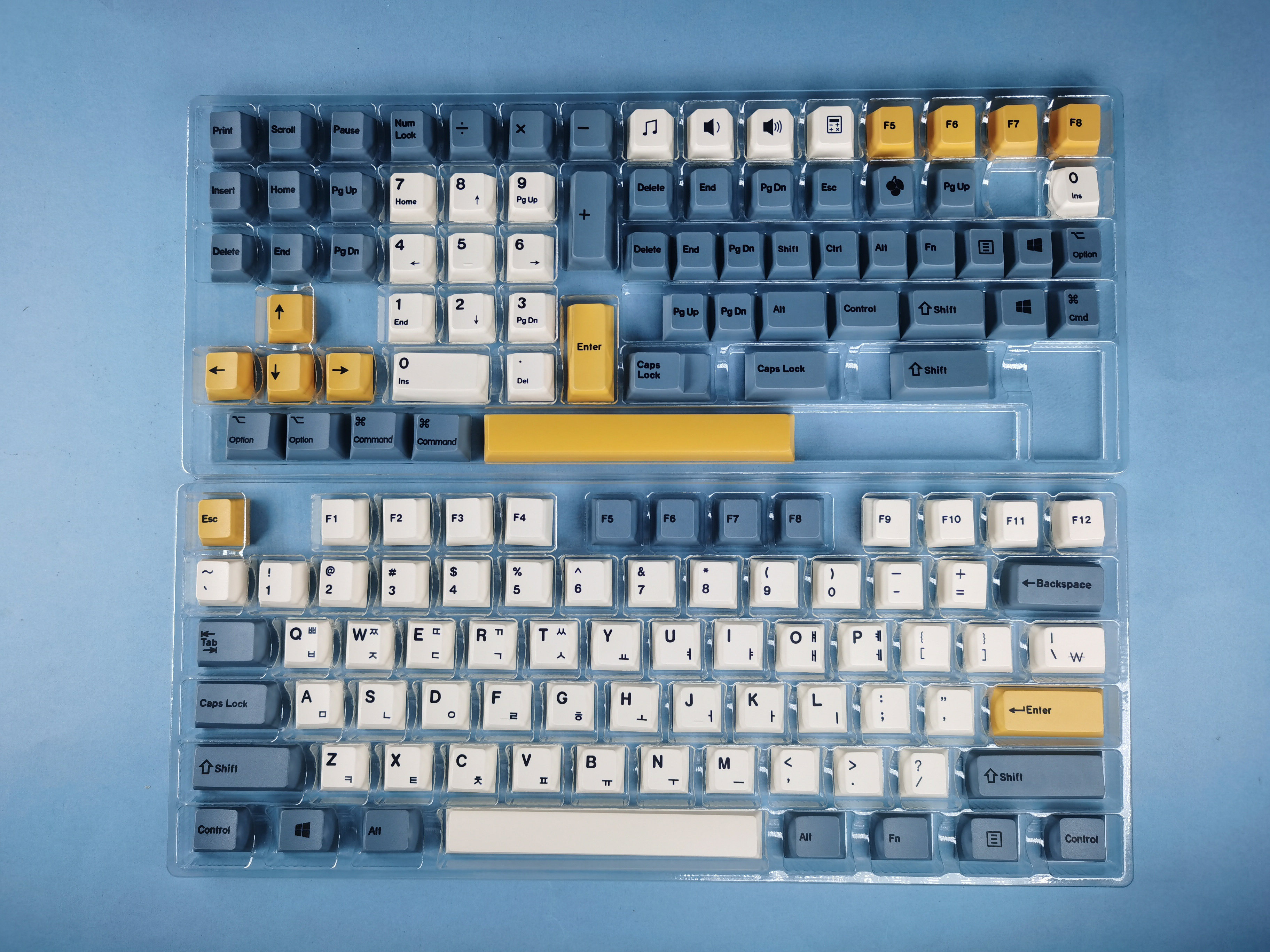 DNDKB 기계식 키보드 승화 PBT 키캡 MDA DSA XDA 오리지널 살구색[한국어] 키캡