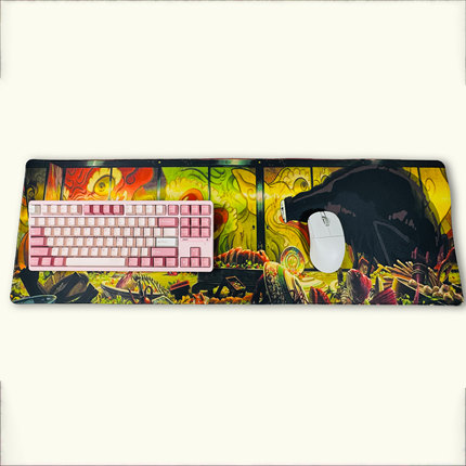 DNDKB 电脑桌垫超大鼠标垫家用办公笔记本电脑桌面高级感键盘垫