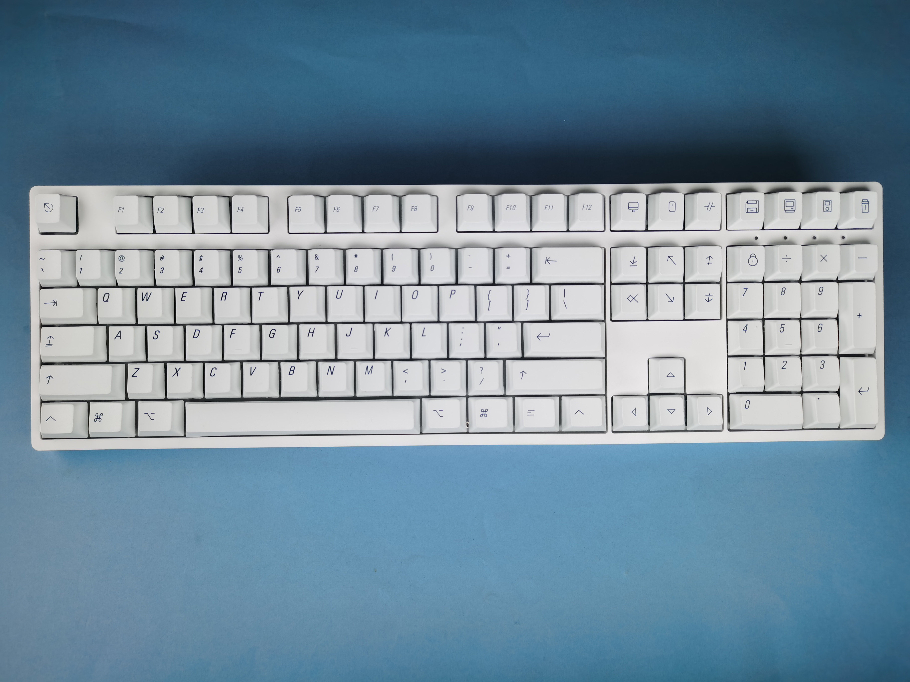 DNDKB 기계식 키보드 승화 PBT 키캡 MDA DSA XDA 오리지널 미니멀리스트 화이트 애플 스타일