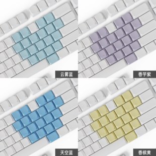 JWA 无刻键帽 1U 键帽DIY机械键盘 按键 PBT 个性彩色 通用键帽