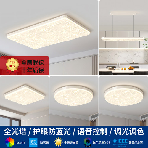现代简约全光谱护眼客厅吸顶灯