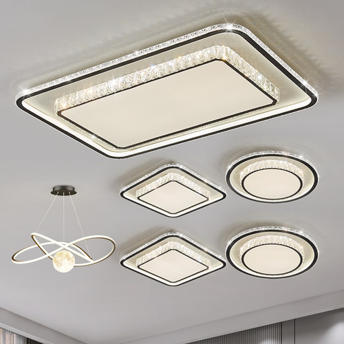 简约现代轻奢灯具尊艺水晶吸顶灯