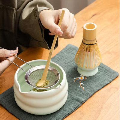 澧州打抹茶工具搅拌器茶筅百本立抹茶筛茶刷茶拔宋代点茶工具配件