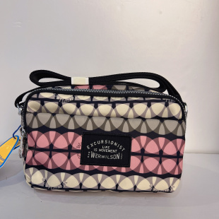 威尔逊女包斜挎包2025新款多拉链隔层单肩包时尚百搭妈妈包