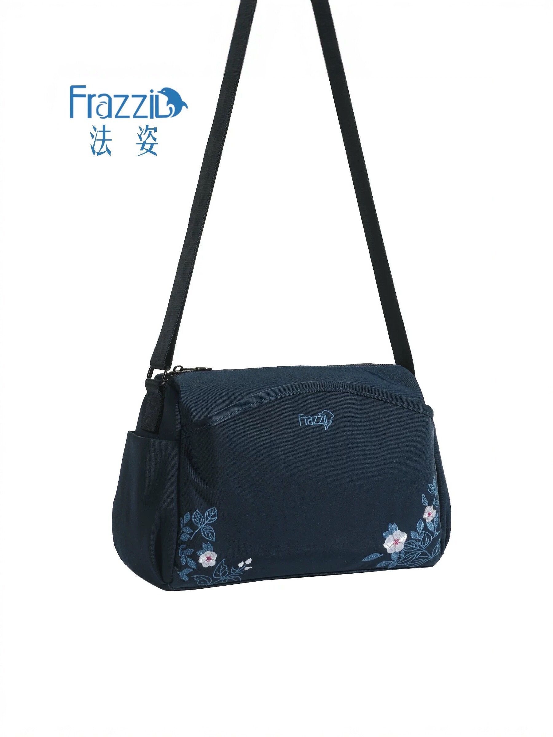 法姿女包2025新款时尚百搭单肩斜挎包高级感时尚刺绣妈妈包