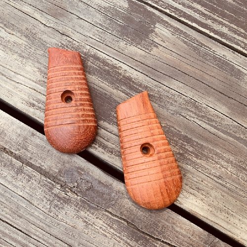 龑虎C96驳壳枪红花梨木头握把片