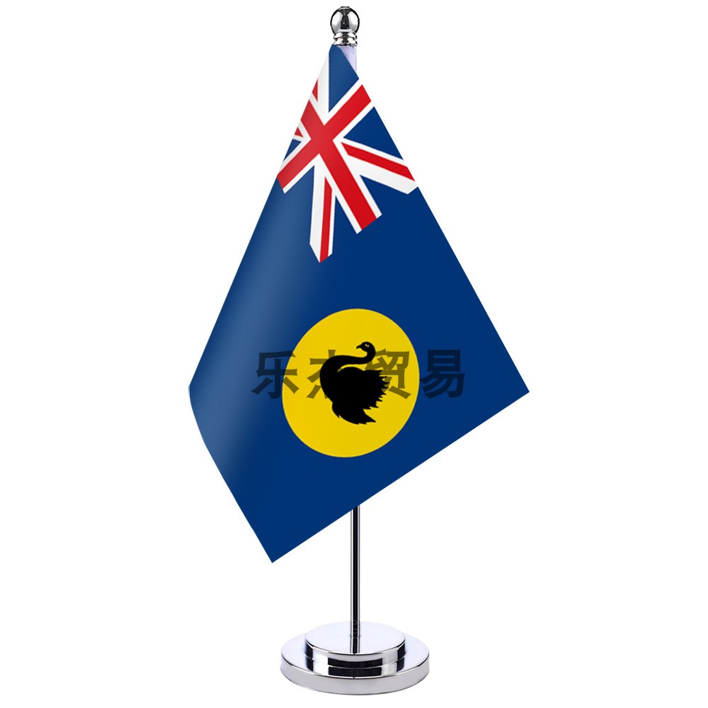 western-australia-西澳大利亚 旗帜 桌旗 摆件 室内 单杆 旗架