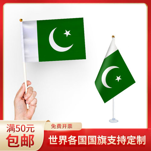 手摇旗国旗巴基斯坦手持
