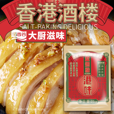 广东稻香谷盐焗粉复合调味料港味盐焗粉沙姜粉空气炸锅烤箱电饭锅