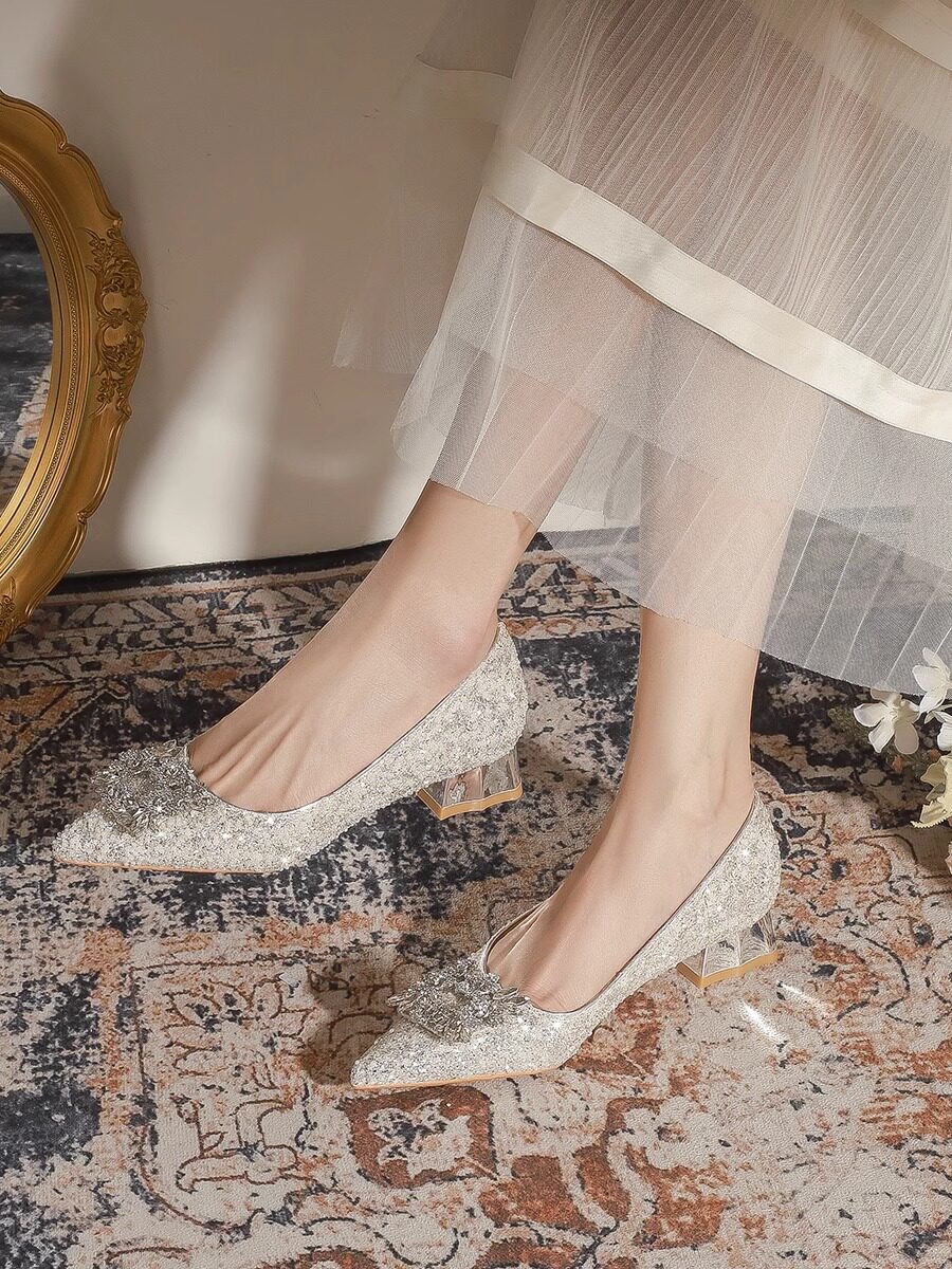 Sparkling Low Heel Wedding Pumps: 2025 Comfort for Your Big Day - Product image 3