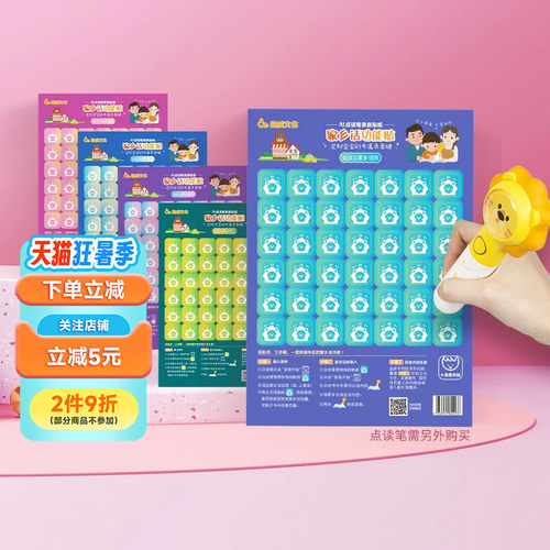 趣威点读贴纸录音贴内容贴英语海报家乡话粤语贴纸趣威点读笔通用 - 封面