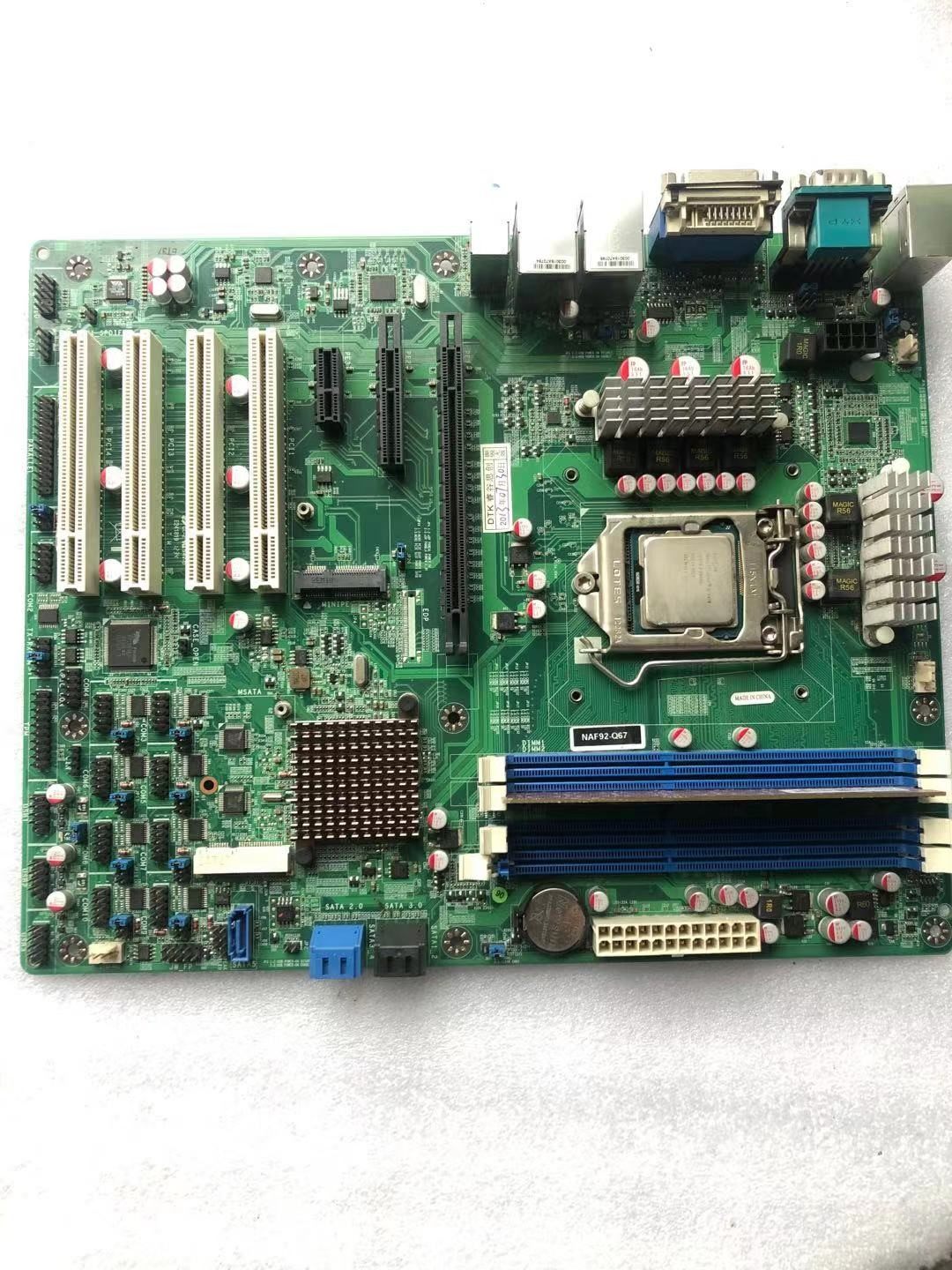 现货 工控机主板 naf92-q67 成色新