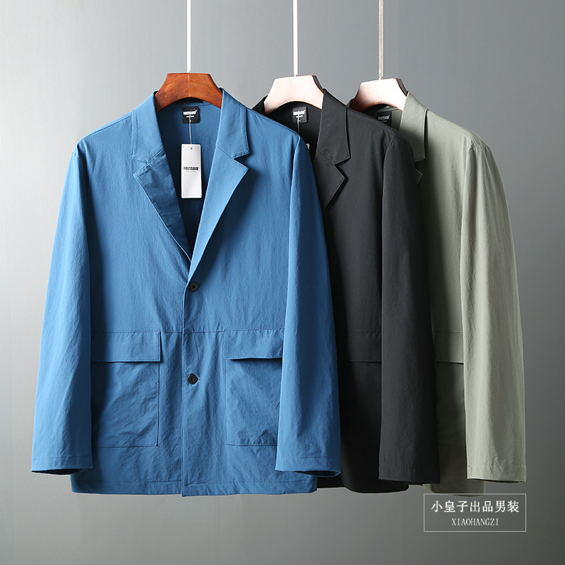 日常休闲便服西装合身速干弹力