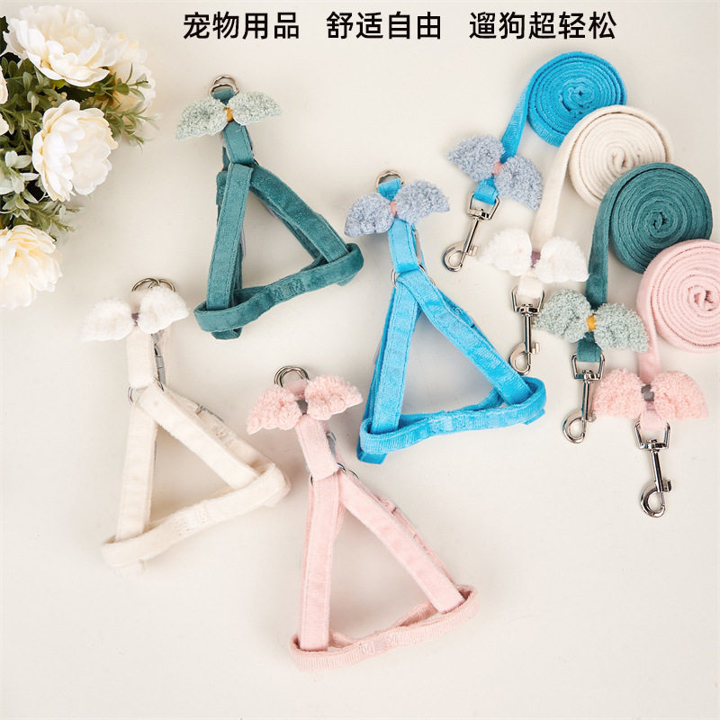狗狗牵引绳遛狗绳项圈背心式