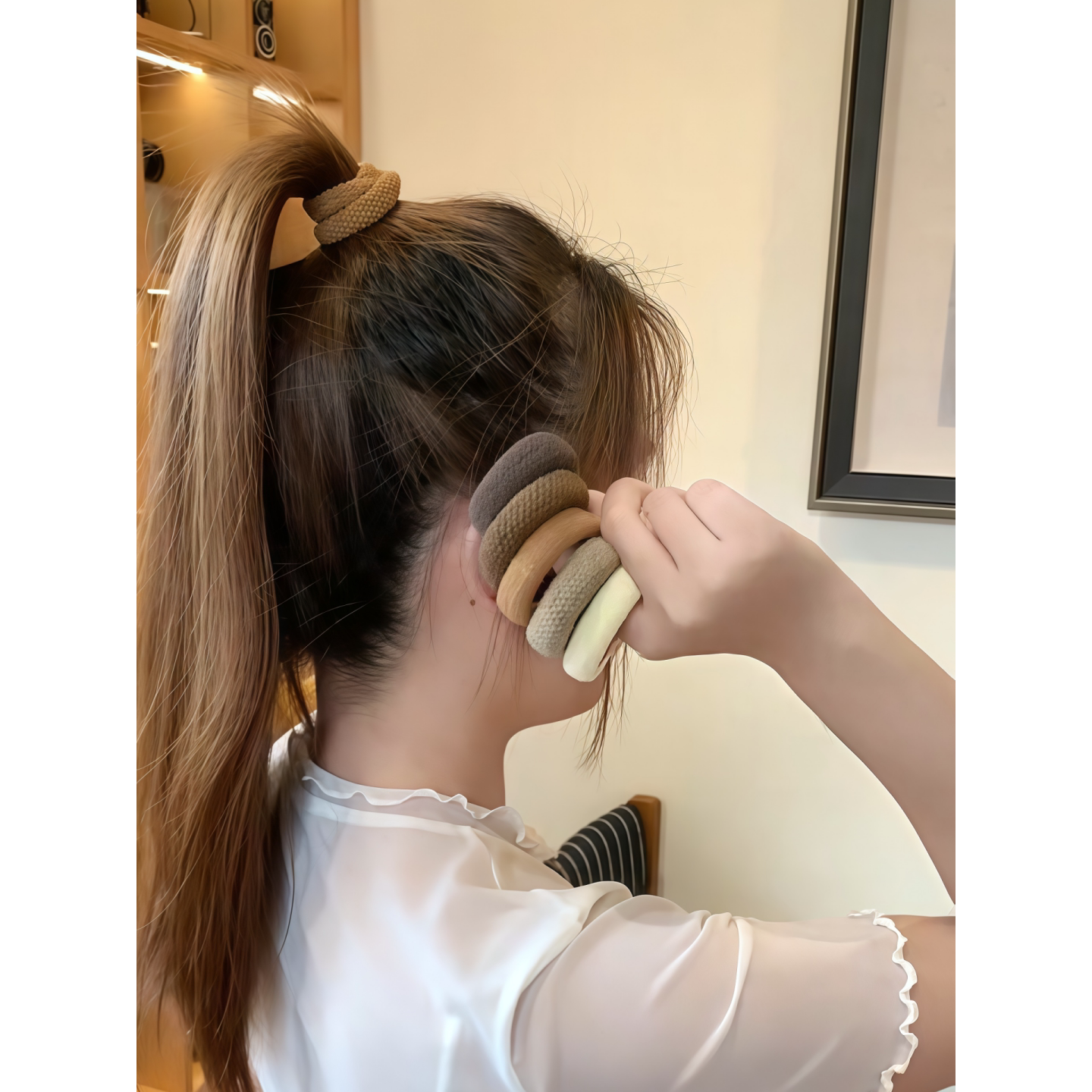 黑色高弹力加厚耐用橡皮筋女2026新款扎头发圈头绳皮套绑发绳头饰