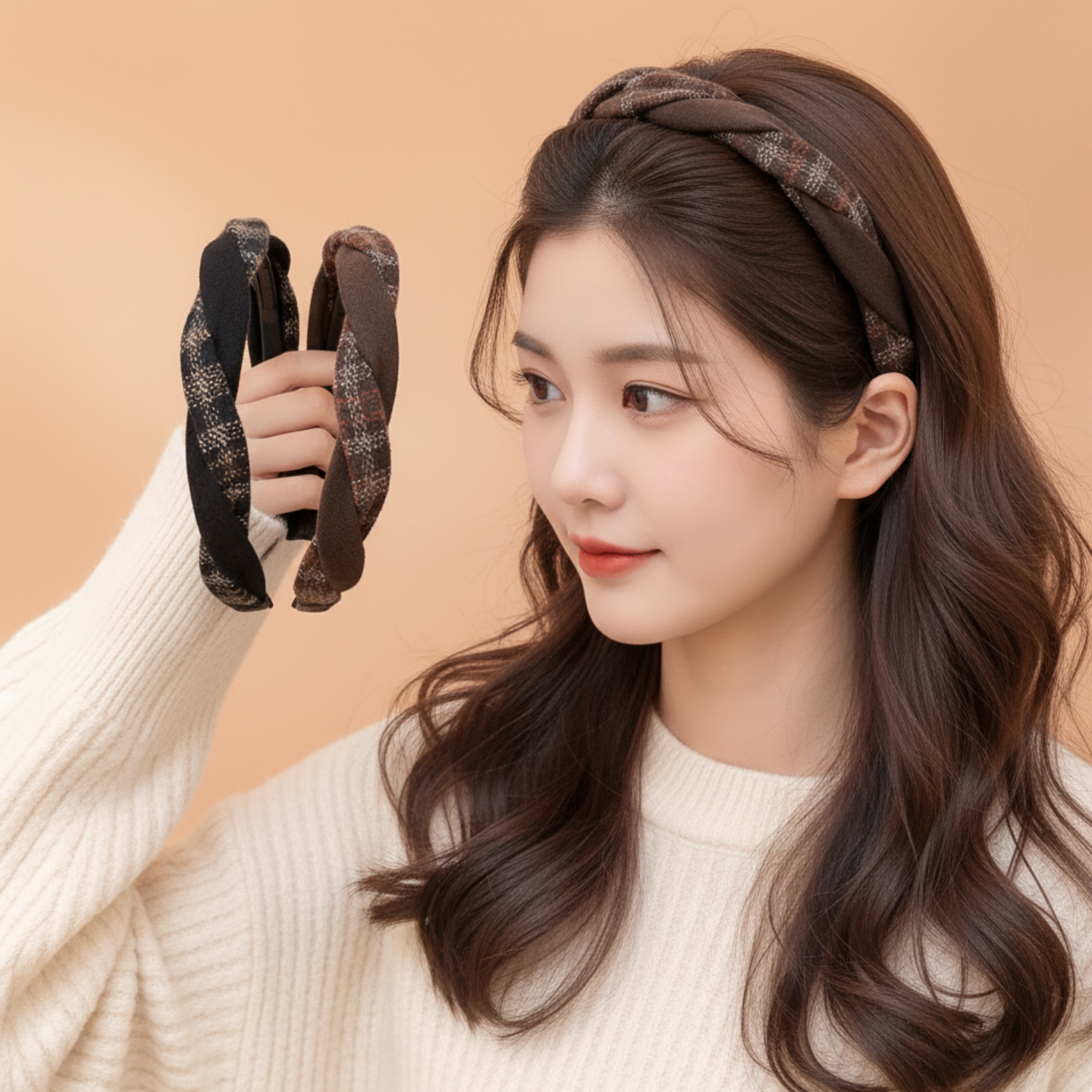 美拉德细边高颅顶发箍女款高级感洋气时尚显脸小减龄头箍洗脸发卡